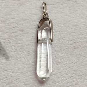ALEX AND ANI CLEAR CRYSTAL SPIKE PENDANT CHARM (APRIL)